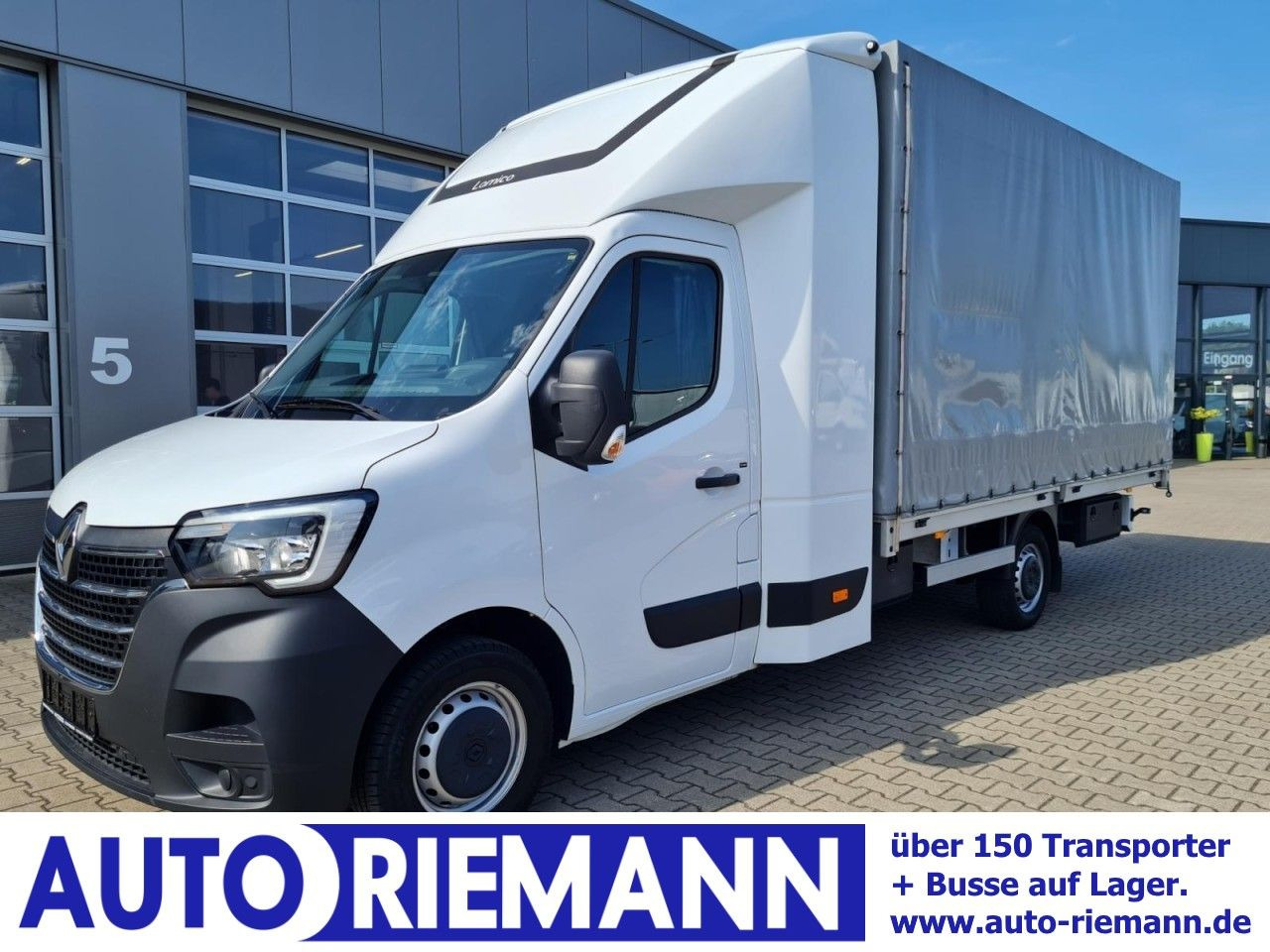 Επαγγελματικό αυτοκίνητο με μουσαμά Renault Master 3,5t Pritsche Plane Schlafkab. dCi 160: φωτογραφία 1