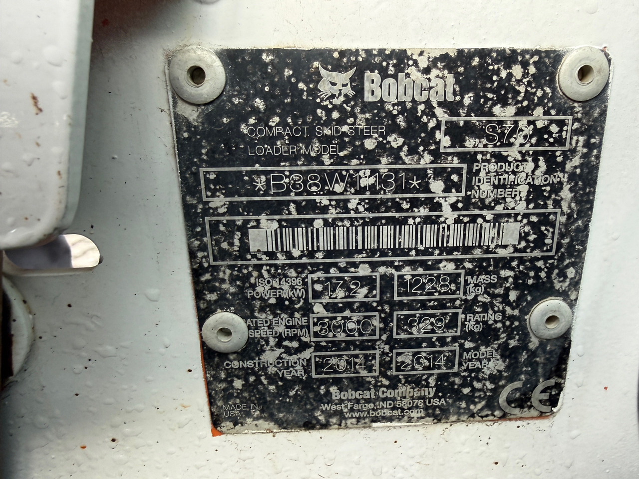 Ελαστιχοφόρος φορτωτής Bobcat S70 Kompaktlader: φωτογραφία 15 Ελαστιχοφόρος φορτωτής Bobcat S70 Kompaktlader: φωτογραφία 15