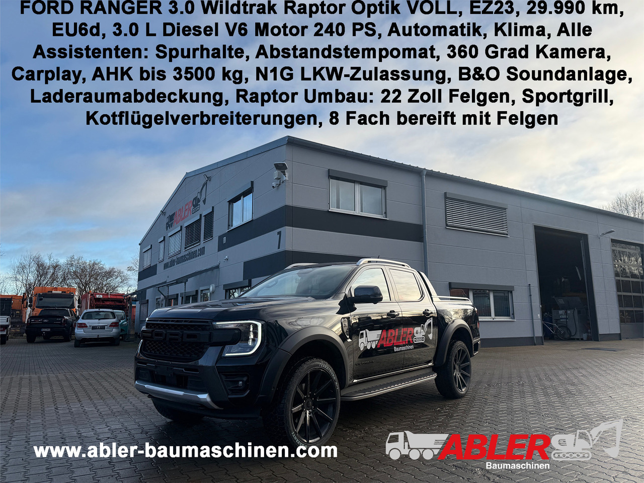 Ford Ranger Wildtrak 3.0 V6 Raptor Optik VOLL - Αυτοκίνητο: φωτογραφία 1 Ford Ranger Wildtrak 3.0 V6 Raptor Optik VOLL - Αυτοκίνητο: φωτογραφία 1