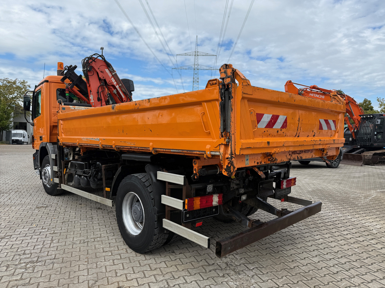 Mercedes-Benz 1832 Actros MP2 3-Seiten-Kipper mit Kran + Funk - Φορτηγό ανατρεπόμενο, Φορτηγό με γερανό: φωτογραφία 5 Mercedes-Benz 1832 Actros MP2 3-Seiten-Kipper mit Kran + Funk - Φορτηγό ανατρεπόμενο, Φορτηγό με γερανό: φωτογραφία 5