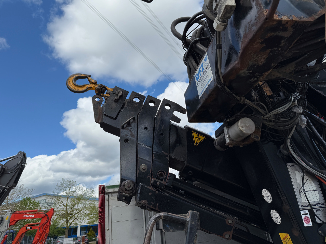 Φορτηγό με ανοιχτή καρότσα, Φορτηγό με γερανό Mercedes-Benz 1840 Actros 2-Seiten-Kipper mit Kran Hiab 125-3 mit Funk: φωτογραφία 11