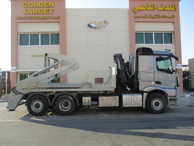 Mercedes-Benz 2642 6×2 Double Skip Loader with HIAB Crane - Φορτωτής: φωτογραφία 3 Mercedes-Benz 2642 6×2 Double Skip Loader with HIAB Crane - Φορτωτής: φωτογραφία 3