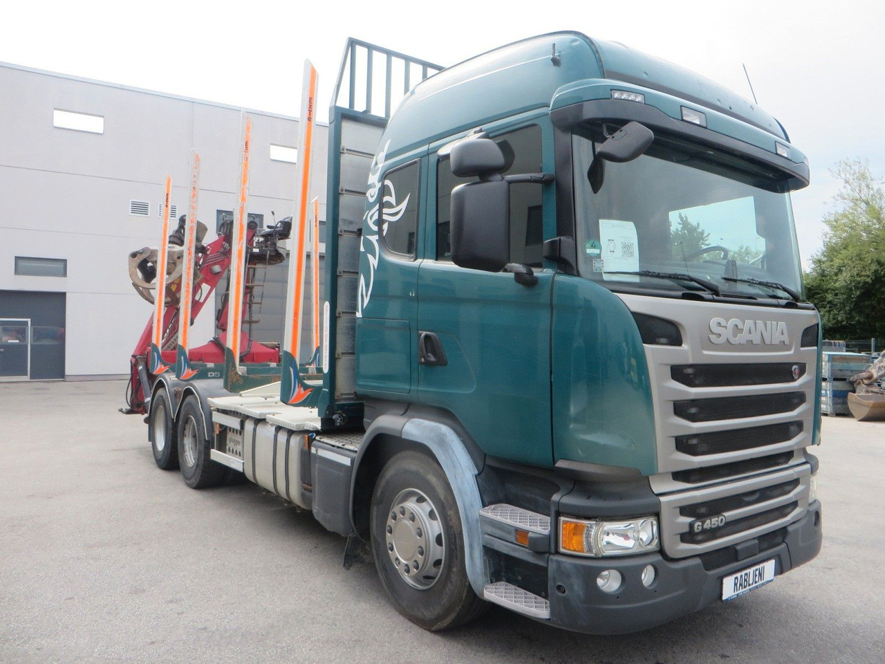 Scania G450 6x4Timber - Φορτηγό ξυλείας, Φορτηγό με γερανό: φωτογραφία 2 Scania G450 6x4Timber - Φορτηγό ξυλείας, Φορτηγό με γερανό: φωτογραφία 2