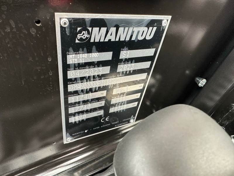 Νέα Τηλεσκοπικός φορτωτής Manitou MT1840 Comfort: φωτογραφία 9 Νέα Τηλεσκοπικός φορτωτής Manitou MT1840 Comfort: φωτογραφία 9