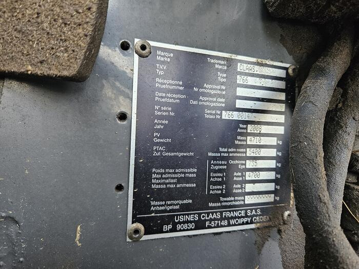 Χορτοδετική μηχανή στρόγγυλης μπάλας, Μηχάνημα περιτύλιξης Claas Rollant 355 RC Uniwrap: φωτογραφία 6