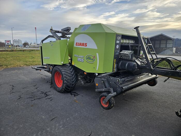 Claas Rollant 355 RC Uniwrap - Χορτοδετική μηχανή στρόγγυλης μπάλας, Μηχάνημα περιτύλιξης: φωτογραφία 2 Claas Rollant 355 RC Uniwrap - Χορτοδετική μηχανή στρόγγυλης μπάλας, Μηχάνημα περιτύλιξης: φωτογραφία 2