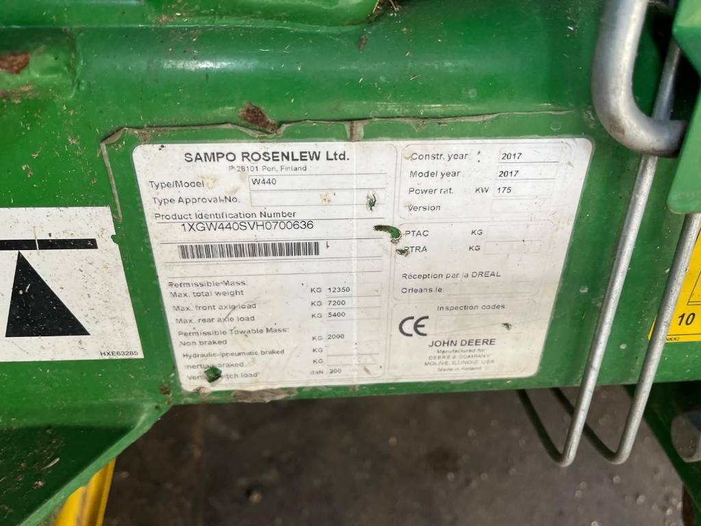 Θεριζοαλωνιστική μηχανή John Deere W 440: φωτογραφία 14 Θεριζοαλωνιστική μηχανή John Deere W 440: φωτογραφία 14