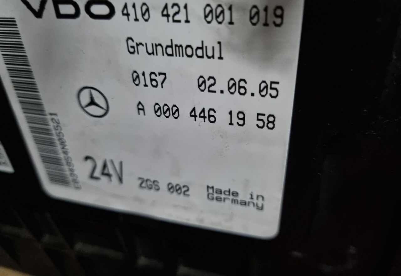 Mercedes-Benz GRUNDMODUL ACTROS MP4 A0014465158 Mercedes-Benz ACTROS MP4 EURO 6 - Ηλεκτρική ασφάλεια για Φορτηγό: φωτογραφία 2 Mercedes-Benz GRUNDMODUL ACTROS MP4 A0014465158 Mercedes-Benz ACTROS MP4 EURO 6 - Ηλεκτρική ασφάλεια για Φορτηγό: φωτογραφία 2