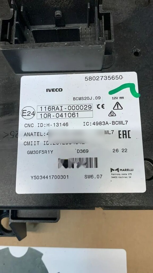 Iveco Daily Body Komputer 5802735650 - Ηλεκτρονική μονάδα ελέγχου για Φορτηγό: φωτογραφία 2 Iveco Daily Body Komputer 5802735650 - Ηλεκτρονική μονάδα ελέγχου για Φορτηγό: φωτογραφία 2