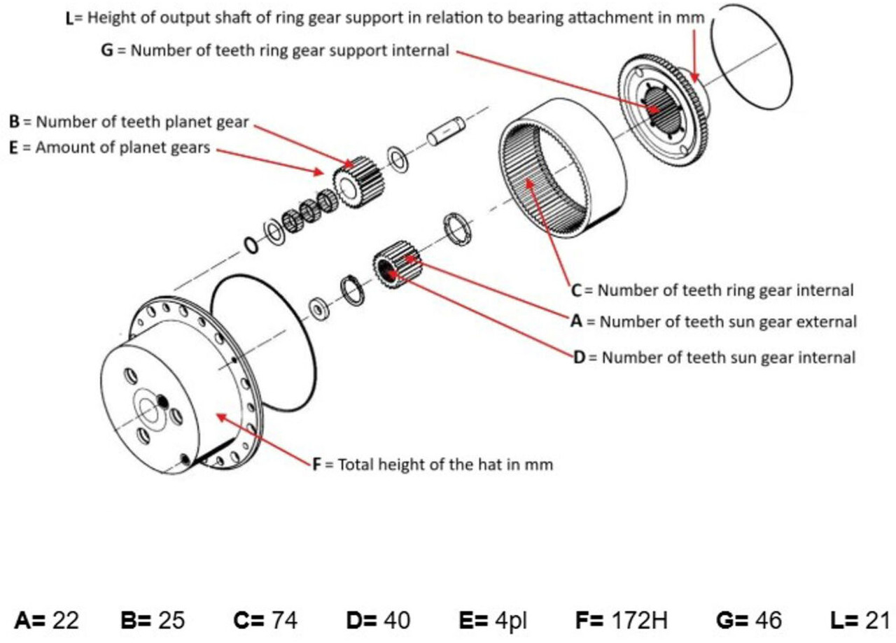 Μοτέρ πορείας για Γερανός Kessler planetary gear 22-25-74-40-4pl-H172-46: φωτογραφία 9 Μοτέρ πορείας για Γερανός Kessler planetary gear 22-25-74-40-4pl-H172-46: φωτογραφία 9