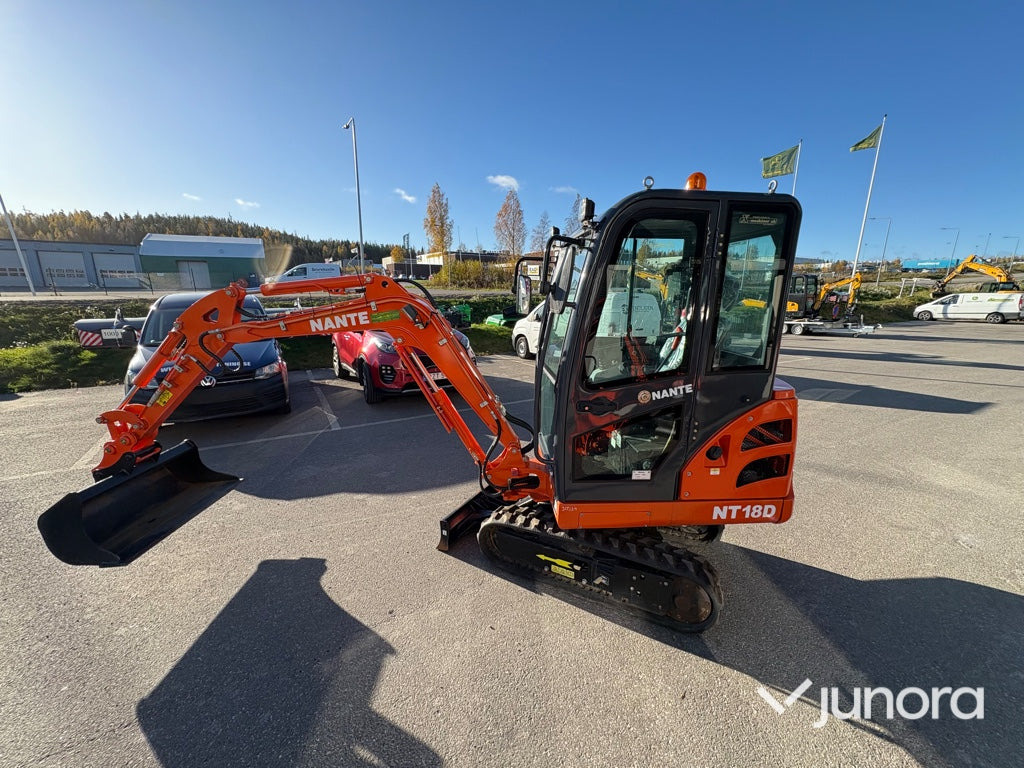 Minigrävare - Nante NT-18D, 1.8 ton, med hytt - Μίνι εκσκαφέας: φωτογραφία 2 Minigrävare - Nante NT-18D, 1.8 ton, med hytt - Μίνι εκσκαφέας: φωτογραφία 2
