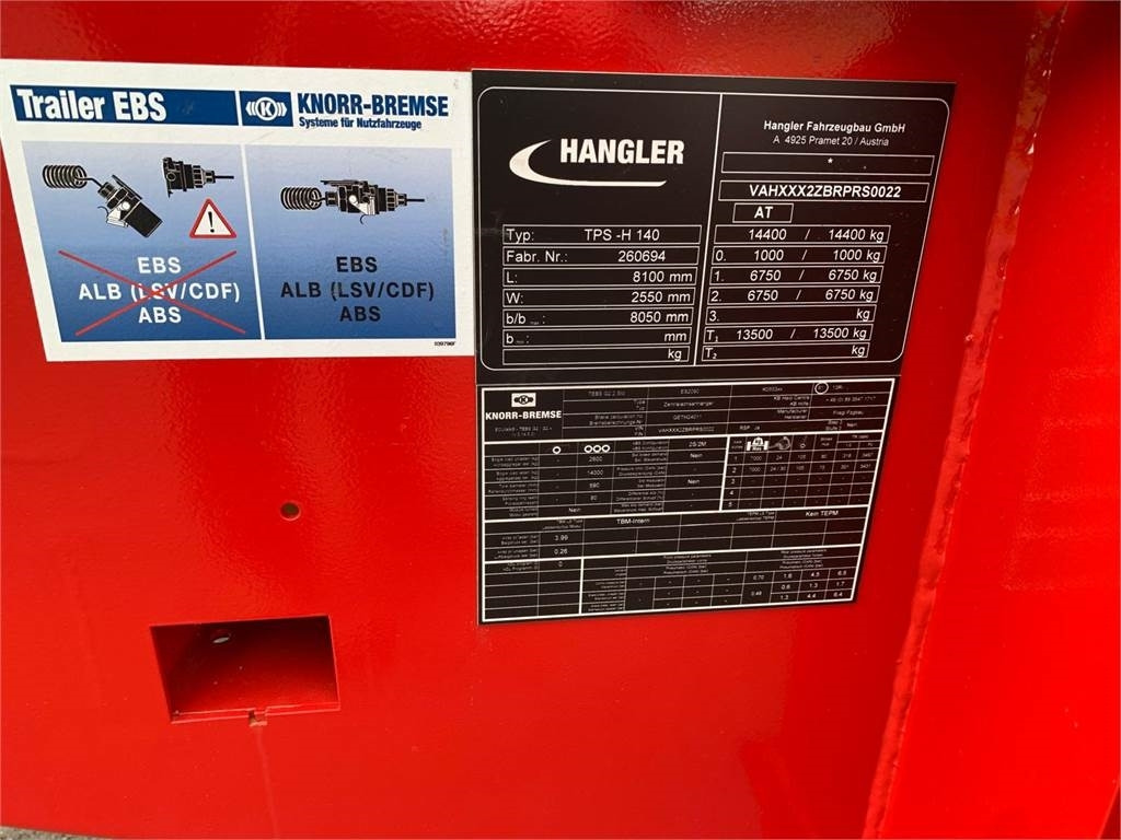 Ρυμούλκα με χαμηλό δάπεδο Hangler TPS-H 140 2 akslet kærre med ramper: φωτογραφία 17