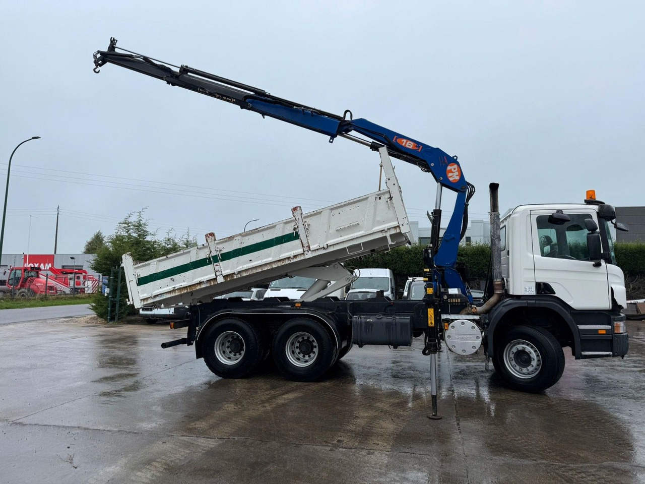 Scania PRT 380. 6x4. Kipper + Kran PM 16 Funk. Klima. - Φορτηγό ανατρεπόμενο, Φορτηγό με γερανό: φωτογραφία 4 Scania PRT 380. 6x4. Kipper + Kran PM 16 Funk. Klima. - Φορτηγό ανατρεπόμενο, Φορτηγό με γερανό: φωτογραφία 4