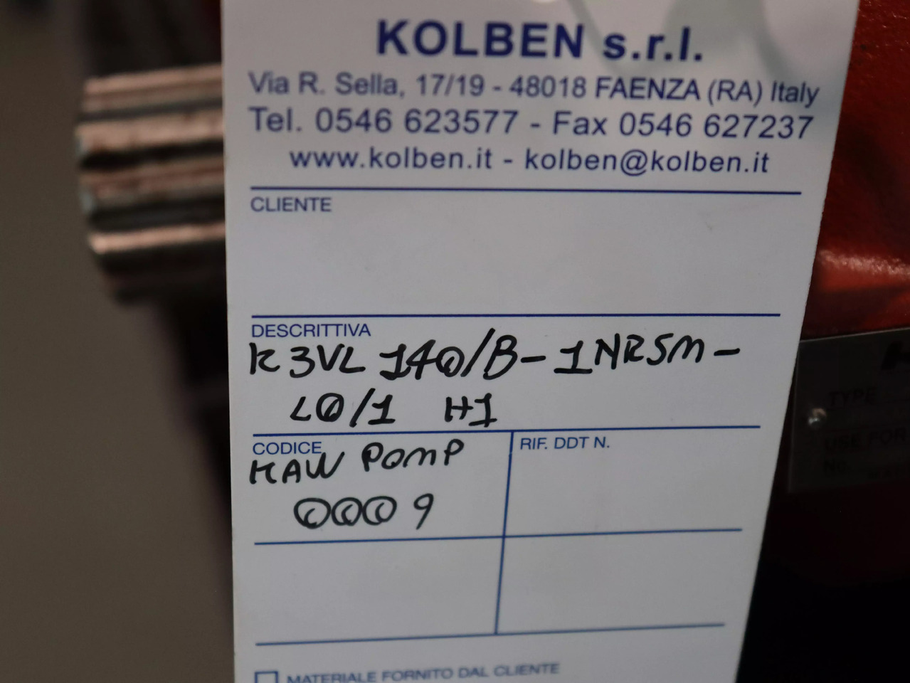 KAWASAKI K3VL140B-1NRSM-L01 H1 - Υδραυλική αντλία για Κατασκευή μηχανήματα: φωτογραφία 5 KAWASAKI K3VL140B-1NRSM-L01 H1 - Υδραυλική αντλία για Κατασκευή μηχανήματα: φωτογραφία 5