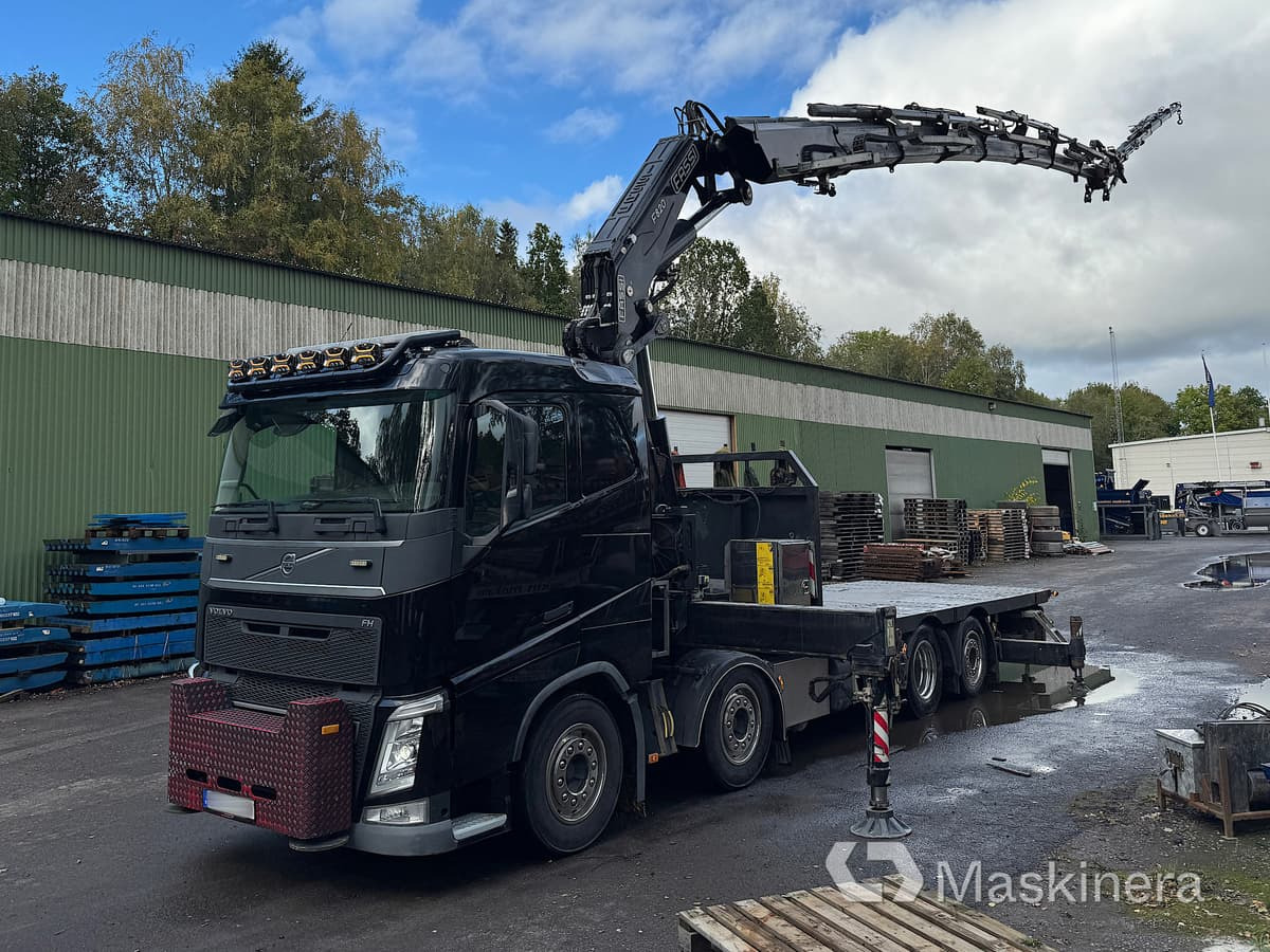 Bodbil Volvo FH 82F med Fassi F820 kran & jib - Φορτηγό με ανοιχτή καρότσα, Φορτηγό με γερανό: φωτογραφία 1 Bodbil Volvo FH 82F med Fassi F820 kran & jib - Φορτηγό με ανοιχτή καρότσα, Φορτηγό με γερανό: φωτογραφία 1