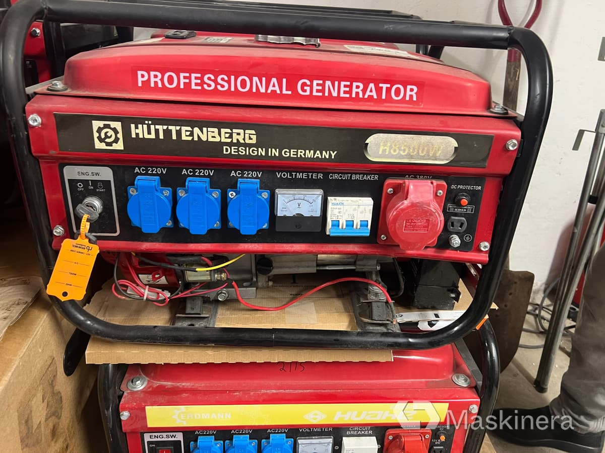 Elverk Huttenberg H8500W - Βιομηχανική γεννήτρια: φωτογραφία 5 Elverk Huttenberg H8500W - Βιομηχανική γεννήτρια: φωτογραφία 5