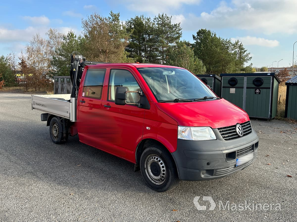 Flakbil Volkswagen Transporter T5 4wd + Kran - Μικρό βαν: φωτογραφία 1 Flakbil Volkswagen Transporter T5 4wd + Kran - Μικρό βαν: φωτογραφία 1