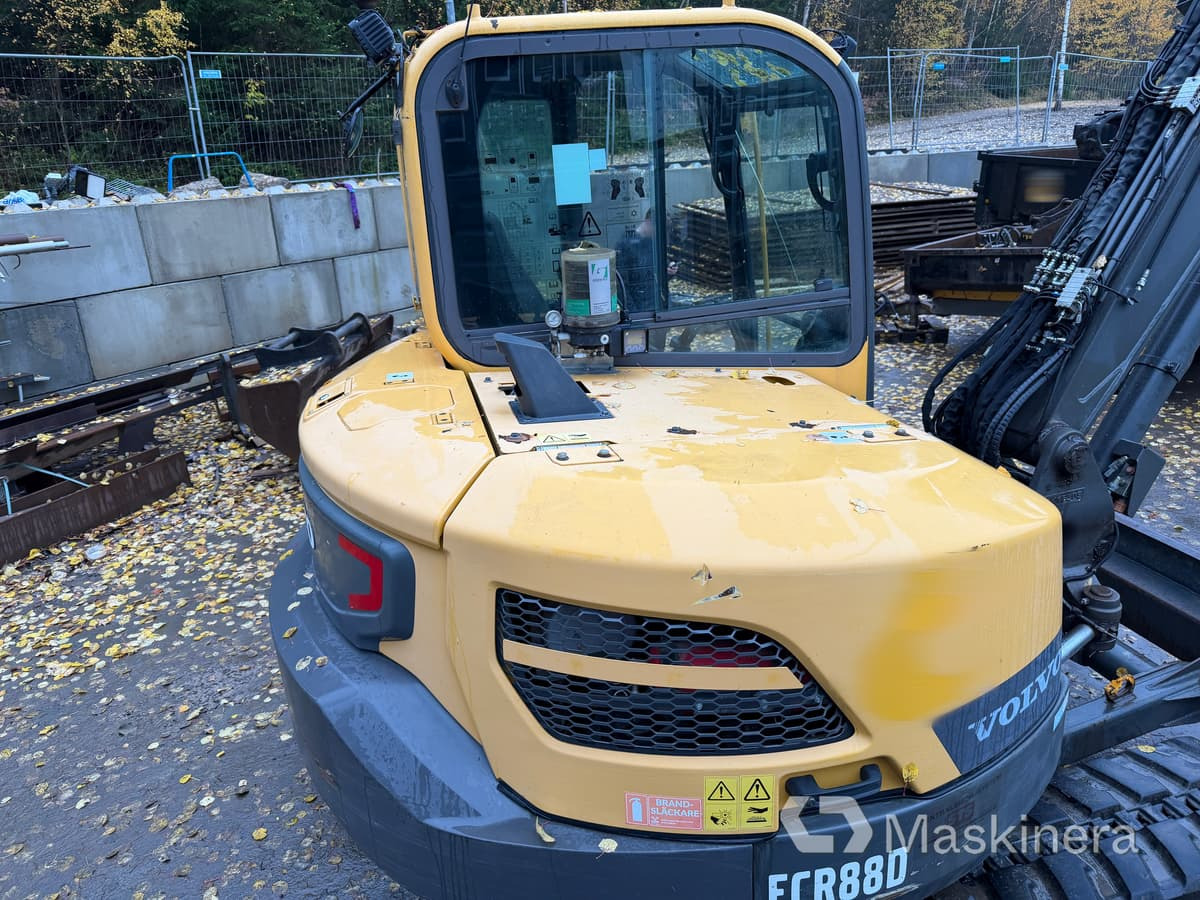 Ερπυστριοφόρος εκσκαφέας Grävmaskin Volvo ECR88D med tillbehör: φωτογραφία 43
