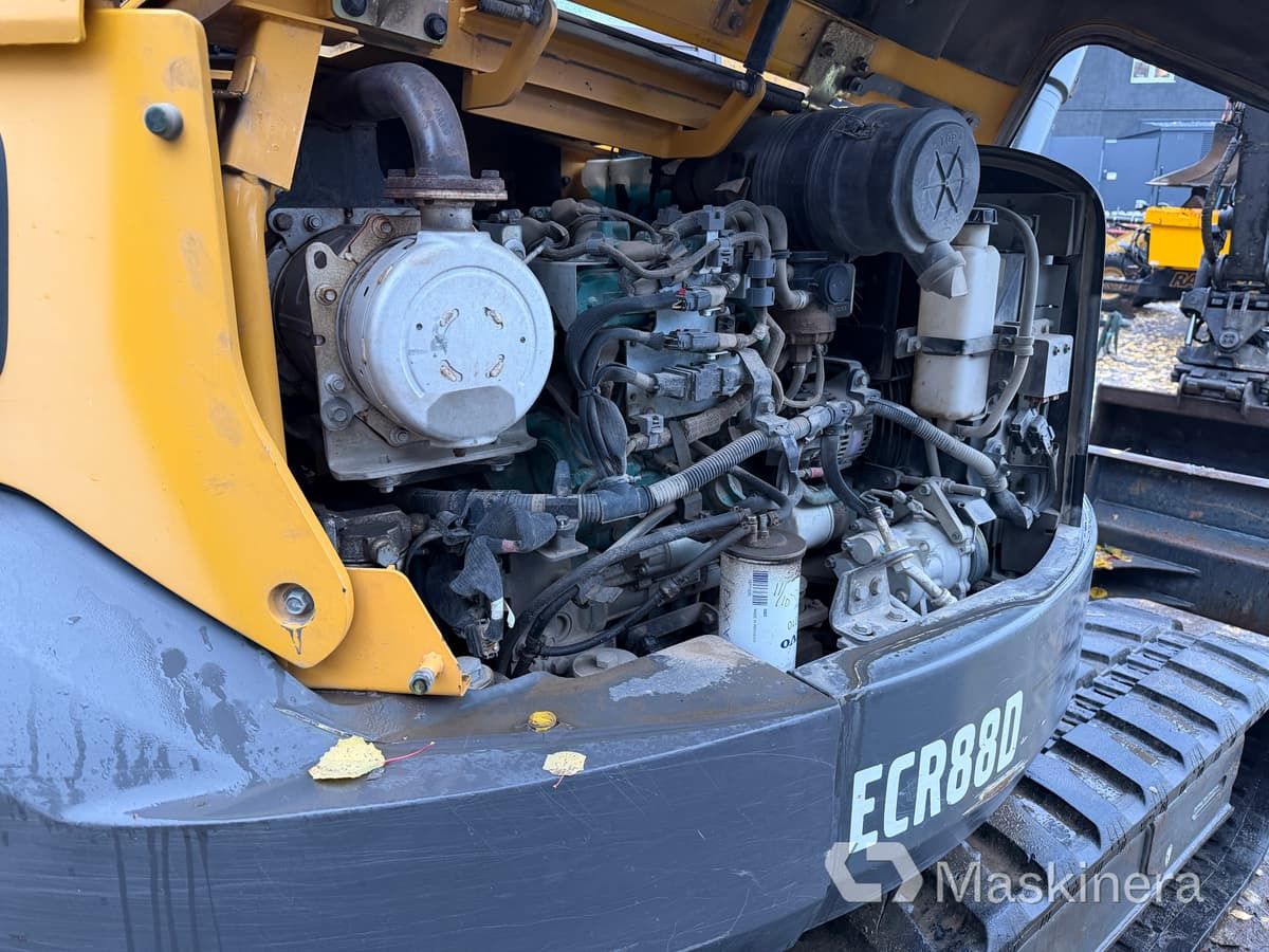 Ερπυστριοφόρος εκσκαφέας Grävmaskin Volvo ECR88D med tillbehör: φωτογραφία 26