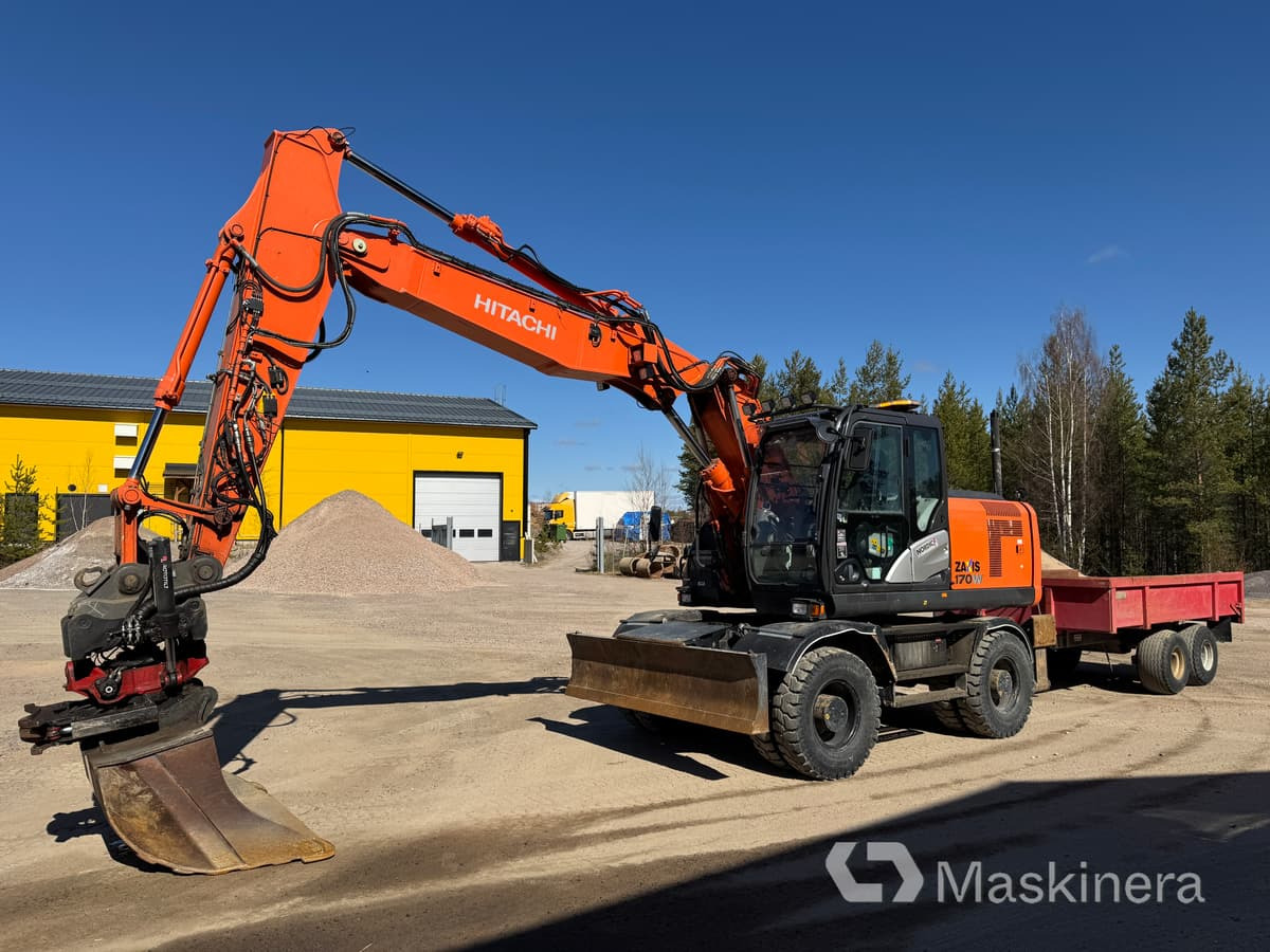 Hitachi ZX170W-5B Hjulgrävare Hitachi ZX170W med vagn - Ερπυστριοφόρος εκσκαφέας: φωτογραφία 1 Hitachi ZX170W-5B Hjulgrävare Hitachi ZX170W med vagn - Ερπυστριοφόρος εκσκαφέας: φωτογραφία 1
