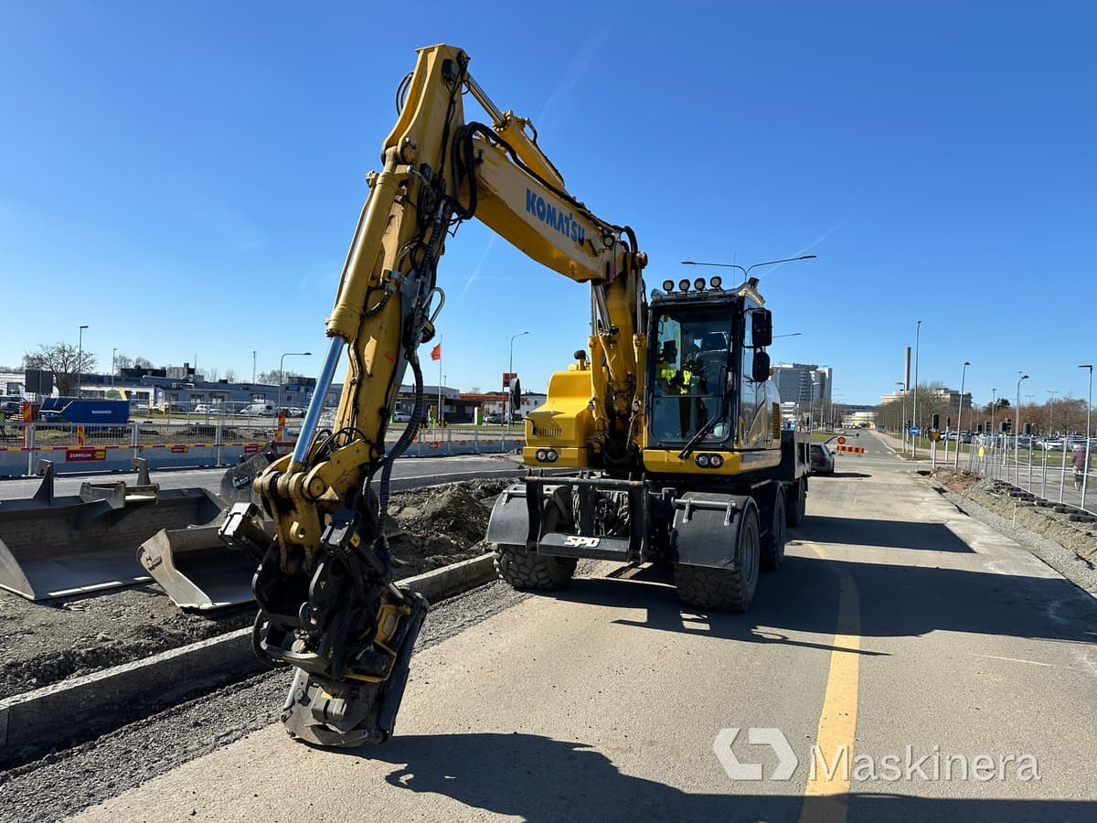 Hjulgrävare Komatsu PW160-11E0 + vagn/redskap & grävsystem - Ερπυστριοφόρος εκσκαφέας: φωτογραφία 2 Hjulgrävare Komatsu PW160-11E0 + vagn/redskap & grävsystem - Ερπυστριοφόρος εκσκαφέας: φωτογραφία 2