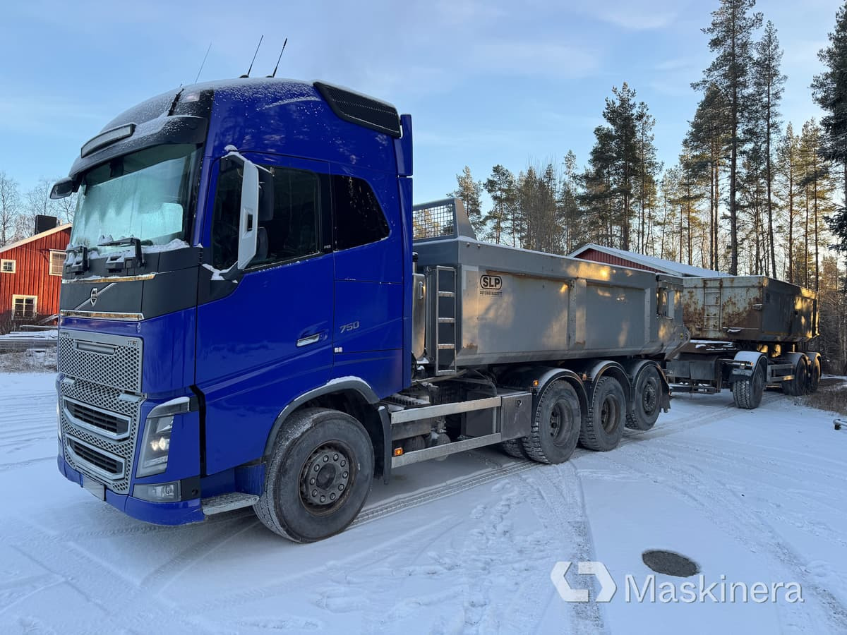 Lastbil Volvo FH16 750 med vagn - Φορτηγό ανατρεπόμενο, Ρυμούλκα γάντζος/ Αλυσιδάκι: φωτογραφία 1 Lastbil Volvo FH16 750 med vagn - Φορτηγό ανατρεπόμενο, Ρυμούλκα γάντζος/ Αλυσιδάκι: φωτογραφία 1