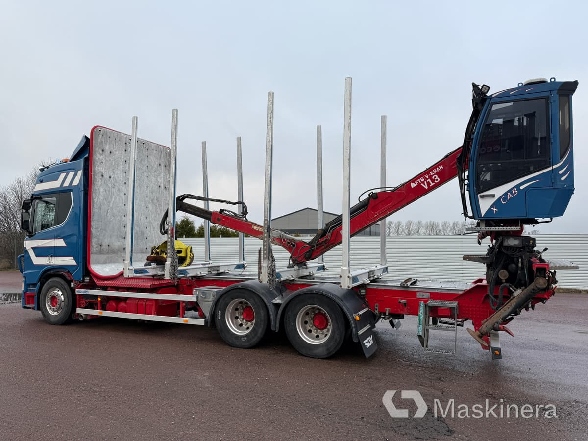 Timmerbil Scania R650B 6X4 - Φορτηγό ξυλείας, Φορτηγό με γερανό: φωτογραφία 3 Timmerbil Scania R650B 6X4 - Φορτηγό ξυλείας, Φορτηγό με γερανό: φωτογραφία 3