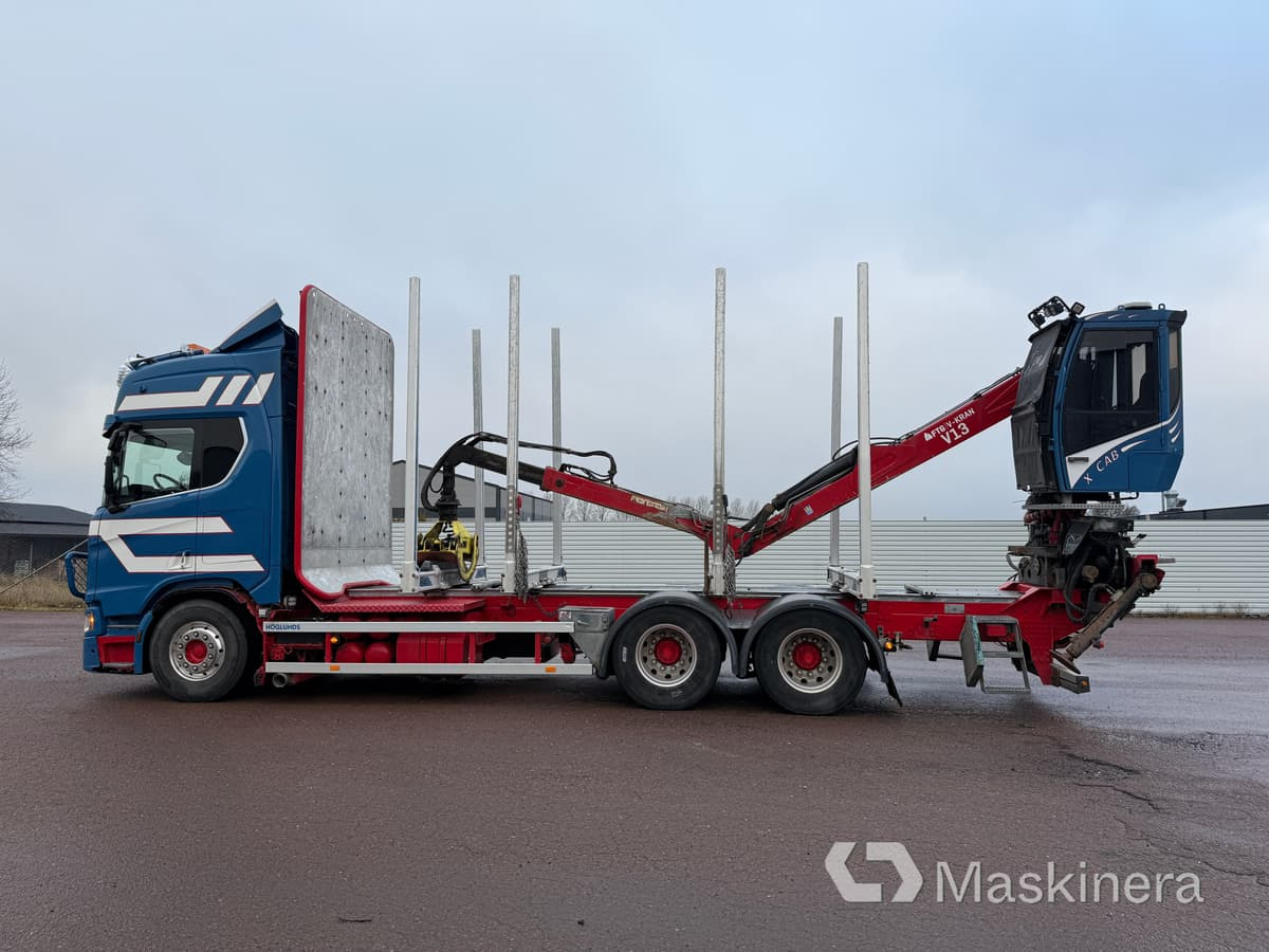 Timmerbil Scania R650B 6X4 - Φορτηγό ξυλείας, Φορτηγό με γερανό: φωτογραφία 2 Timmerbil Scania R650B 6X4 - Φορτηγό ξυλείας, Φορτηγό με γερανό: φωτογραφία 2