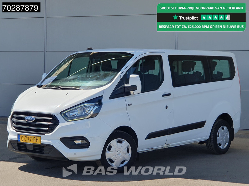 Ford Transit Custom 105pk Personenvervoer Incl.BPM/Ex. BTW 9-Persoons Airco Cruise LED Parkeersensoren Taxi Passenger Transport Kombi Tourer Euro6 L - Μικρό λεωφορείο, Επιβατικό βαν: φωτογραφία 1 Ford Transit Custom 105pk Personenvervoer Incl.BPM/Ex. BTW 9-Persoons Airco Cruise LED Parkeersensoren Taxi Passenger Transport Kombi Tourer Euro6 L - Μικρό λεωφορείο, Επιβατικό βαν: φωτογραφία 1