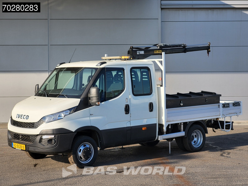 Iveco Daily 50C17 3,0L Automaat 170PK HIAB 017T-2 DC Open laadbak Dubbellucht Airco Euro6 Pickup Crane Kraanwagen Kranwagen Pritsche Airco D - Μικρό φορτηγό με καρότσα: φωτογραφία 1 Iveco Daily 50C17 3,0L Automaat 170PK HIAB 017T-2 DC Open laadbak Dubbellucht Airco Euro6 Pickup Crane Kraanwagen Kranwagen Pritsche Airco D - Μικρό φορτηγό με καρότσα: φωτογραφία 1