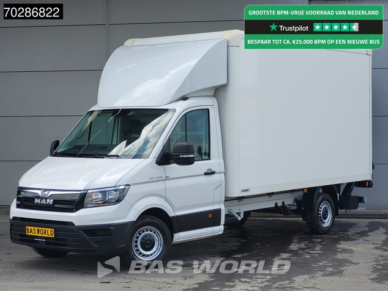 MAN TGE 3.140 Automaat Bakwagen Laadklep Airco Cruise Camera Euro6 Meubelbak Koffer 20m3 Airco Cruise control - Επαγγελματικό αυτοκίνητο κόφα: φωτογραφία 1 MAN TGE 3.140 Automaat Bakwagen Laadklep Airco Cruise Camera Euro6 Meubelbak Koffer 20m3 Airco Cruise control - Επαγγελματικό αυτοκίνητο κόφα: φωτογραφία 1