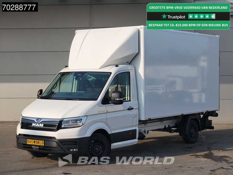 MAN TGE 3.180 Automaat Laadklep Bakwagen 2025 Facelift Navi LED Airco Cruise Euro6 Meubelbak Koffer 21m3 Airco Cruise control - Επαγγελματικό αυτοκίνητο κόφα: φωτογραφία 1 MAN TGE 3.180 Automaat Laadklep Bakwagen 2025 Facelift Navi LED Airco Cruise Euro6 Meubelbak Koffer 21m3 Airco Cruise control - Επαγγελματικό αυτοκίνητο κόφα: φωτογραφία 1