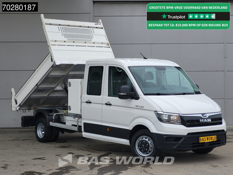 MAN TGE 5.120 Kipper met Kist Dubbel Cabine Dubbellucht 3,5t Trekhaak Navi Airco Cruise Euro6 Tipper Kipper Benne Airco Dubbel cabine Trekhaak - Όχημα με ανατρεπομενη καροτσα: φωτογραφία 1 MAN TGE 5.120 Kipper met Kist Dubbel Cabine Dubbellucht 3,5t Trekhaak Navi Airco Cruise Euro6 Tipper Kipper Benne Airco Dubbel cabine Trekhaak - Όχημα με ανατρεπομενη καροτσα: φωτογραφία 1