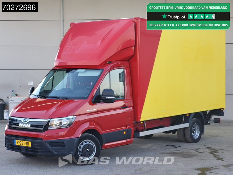 MAN TGE 5.180 Automaat Laadklep Zijdeur Bakwagen 180PK Lat om Lat Airco Cruise Meubelbak Koffer 22m3 Airco Cruise control - Επαγγελματικό αυτοκίνητο κόφα: φωτογραφία 1 MAN TGE 5.180 Automaat Laadklep Zijdeur Bakwagen 180PK Lat om Lat Airco Cruise Meubelbak Koffer 22m3 Airco Cruise control - Επαγγελματικό αυτοκίνητο κόφα: φωτογραφία 1