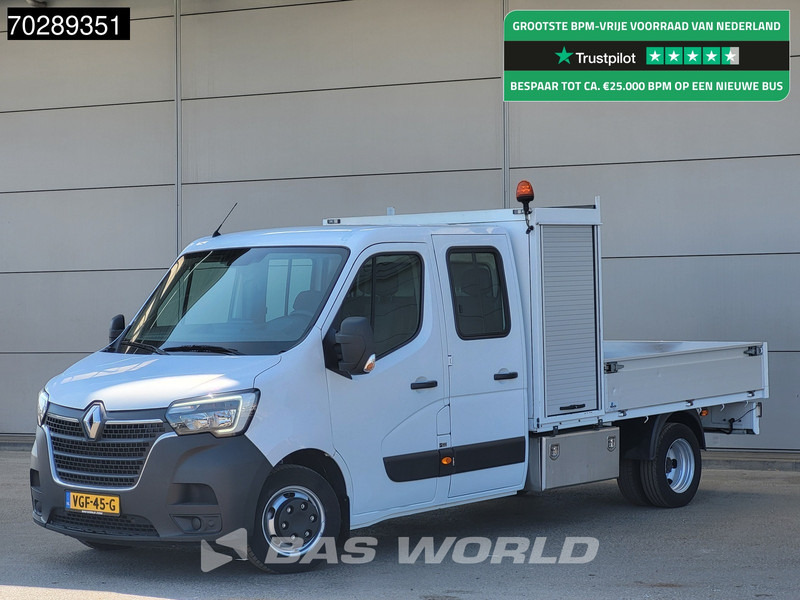 Renault Master 145PK Open Laadbak Dubbellucht 3,5t Trekhaak DC Dubbel Cabine Airco Cruise Euro6 Pritsche Pickup Open Box Airco Trekhaak Cruise contro - Μικρό φορτηγό με καρότσα: φωτογραφία 1 Renault Master 145PK Open Laadbak Dubbellucht 3,5t Trekhaak DC Dubbel Cabine Airco Cruise Euro6 Pritsche Pickup Open Box Airco Trekhaak Cruise contro - Μικρό φορτηγό με καρότσα: φωτογραφία 1