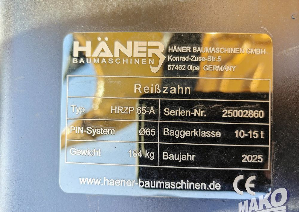 Nowy zrywak do koparki Haner HRZP 65-A Miller fi 65 - Παρελκόμενα για Κατασκευή μηχανήματα: φωτογραφία 5 Nowy zrywak do koparki Haner HRZP 65-A Miller fi 65 - Παρελκόμενα για Κατασκευή μηχανήματα: φωτογραφία 5