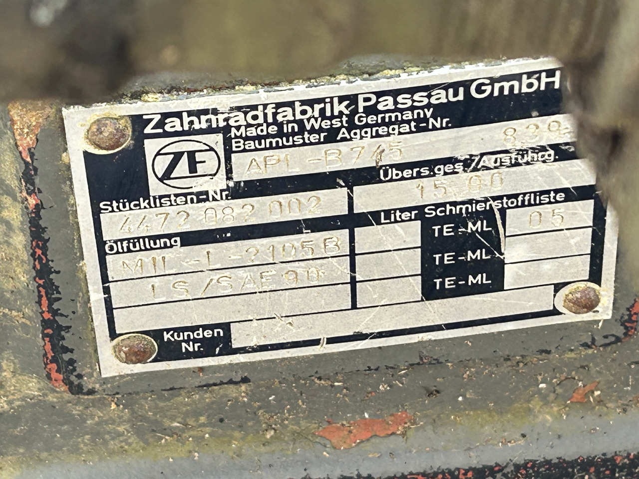 ZF APL-B745 - Εμπρός άξονας για Εκσκαφέας: φωτογραφία 3 ZF APL-B745 - Εμπρός άξονας για Εκσκαφέας: φωτογραφία 3