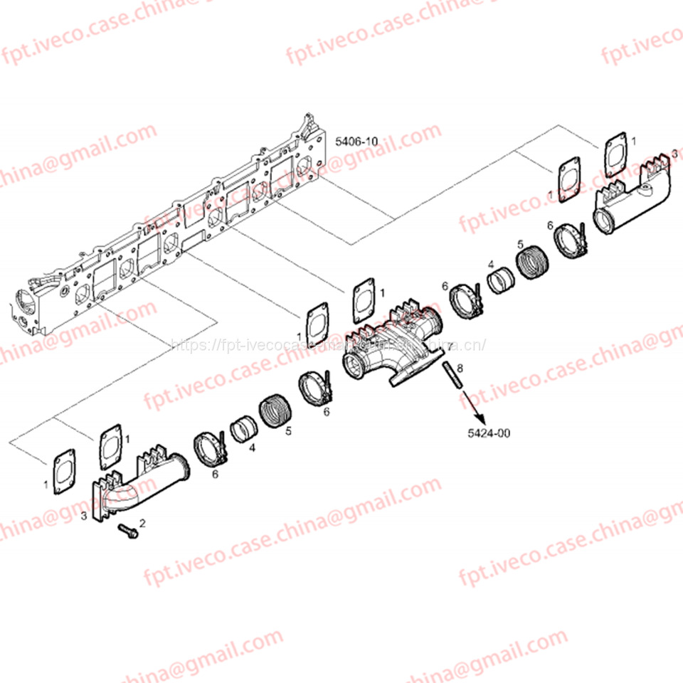 FPT IVECO CASE Cursor9Bus F2CFE612D*J231/F2CFE612A*J098 5802748674 EXHAUST MANIFOLD 5801556304 500306971 - Πολλαπλή εξαγωγής για Λεωφορείο: φωτογραφία 4 FPT IVECO CASE Cursor9Bus F2CFE612D*J231/F2CFE612A*J098 5802748674 EXHAUST MANIFOLD 5801556304 500306971 - Πολλαπλή εξαγωγής για Λεωφορείο: φωτογραφία 4