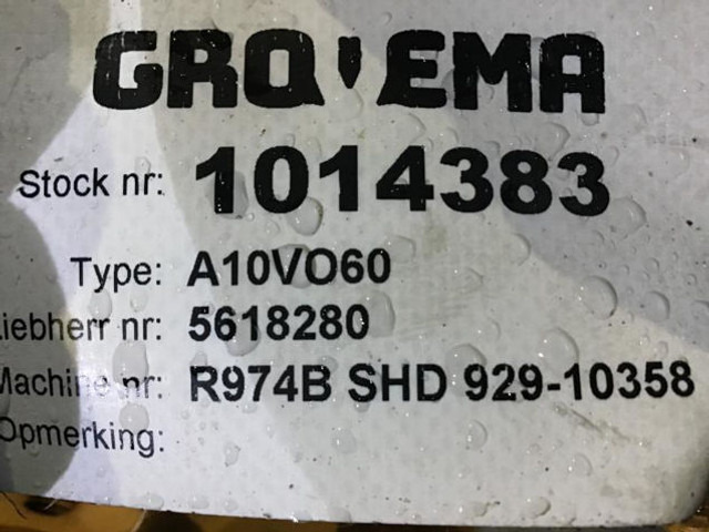Liebherr A10VO60 - Υδραυλική αντλία: φωτογραφία 3 Liebherr A10VO60 - Υδραυλική αντλία: φωτογραφία 3