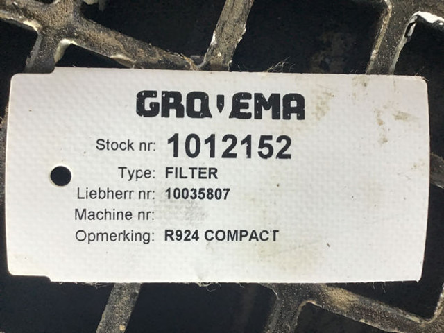 Liebherr Air Filter - Φίλτρο αέρα: φωτογραφία 4 Liebherr Air Filter - Φίλτρο αέρα: φωτογραφία 4