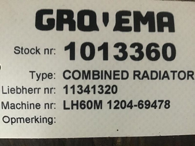 Ψυγείο αυτοκίνητο Liebherr Combined Radiator: φωτογραφία 12