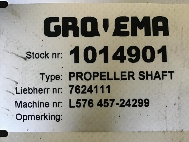Liebherr Propellor Shaft - Ημιαξονιο: φωτογραφία 3 Liebherr Propellor Shaft - Ημιαξονιο: φωτογραφία 3