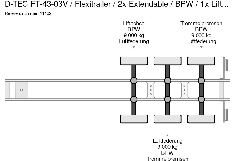 Μίσθωση D-Tec FT-43-03V / Flexitrailer / 2x Extendable / BPW / 1x Lift Axle D-Tec FT-43-03V / Flexitrailer / 2x Extendable / BPW / 1x Lift Axle: φωτογραφία 9 Μίσθωση D-Tec FT-43-03V / Flexitrailer / 2x Extendable / BPW / 1x Lift Axle D-Tec FT-43-03V / Flexitrailer / 2x Extendable / BPW / 1x Lift Axle: φωτογραφία 9