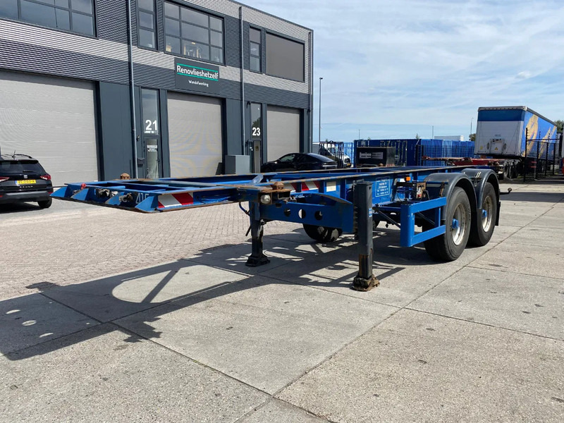 TURBO'S HOET 20 FT Container Chassis / APK t/m 3-2026 / BPW + Drum - Επικαθήμενο μεταφοράς εμπορευματοκιβωτίων/ Κινητό αμάξωμα: φωτογραφία 4 TURBO'S HOET 20 FT Container Chassis / APK t/m 3-2026 / BPW + Drum - Επικαθήμενο μεταφοράς εμπορευματοκιβωτίων/ Κινητό αμάξωμα: φωτογραφία 4