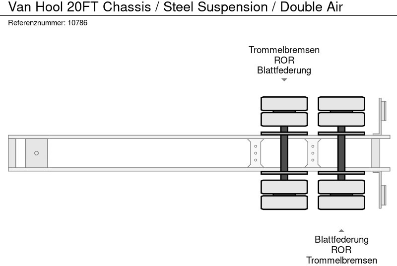 Μίσθωση Van Hool 20FT Chassis / Steel Suspension / Double Air Van Hool 20FT Chassis / Steel Suspension / Double Air: φωτογραφία 10