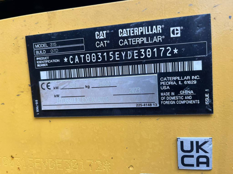 Cat 315 - Ερπυστριοφόρος εκσκαφέας: φωτογραφία 5 Cat 315 - Ερπυστριοφόρος εκσκαφέας: φωτογραφία 5