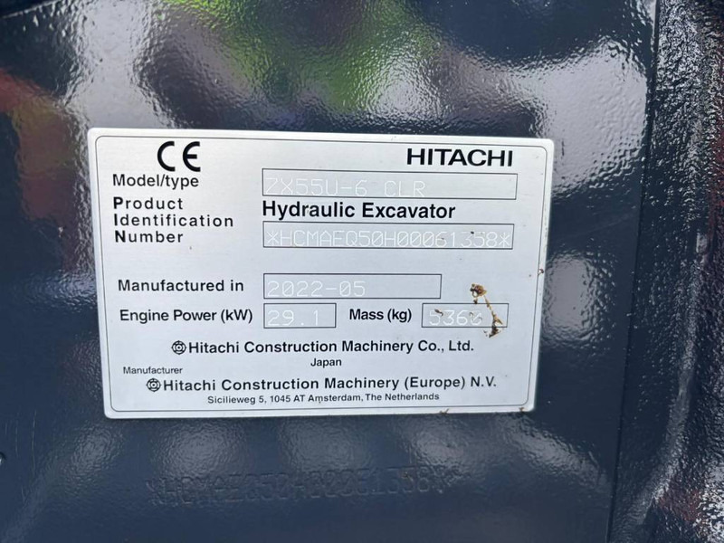 Hitachi ZX 55 U-6 CLR - Μίνι εκσκαφέας: φωτογραφία 5 Hitachi ZX 55 U-6 CLR - Μίνι εκσκαφέας: φωτογραφία 5
