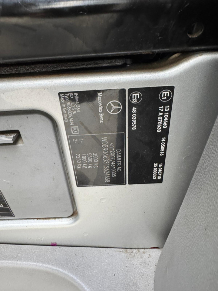 Βαν MERCEDES Sprinter 316CDI 4x4: φωτογραφία 17