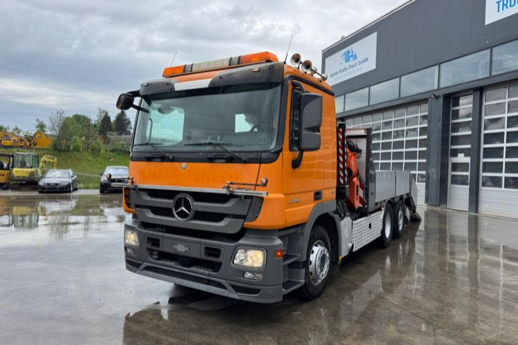 Mercedes-Benz Actros 2548 Atlas 290 Baumaschinentaxi - Φορτηγό με γερανό: φωτογραφία 1 Mercedes-Benz Actros 2548 Atlas 290 Baumaschinentaxi - Φορτηγό με γερανό: φωτογραφία 1
