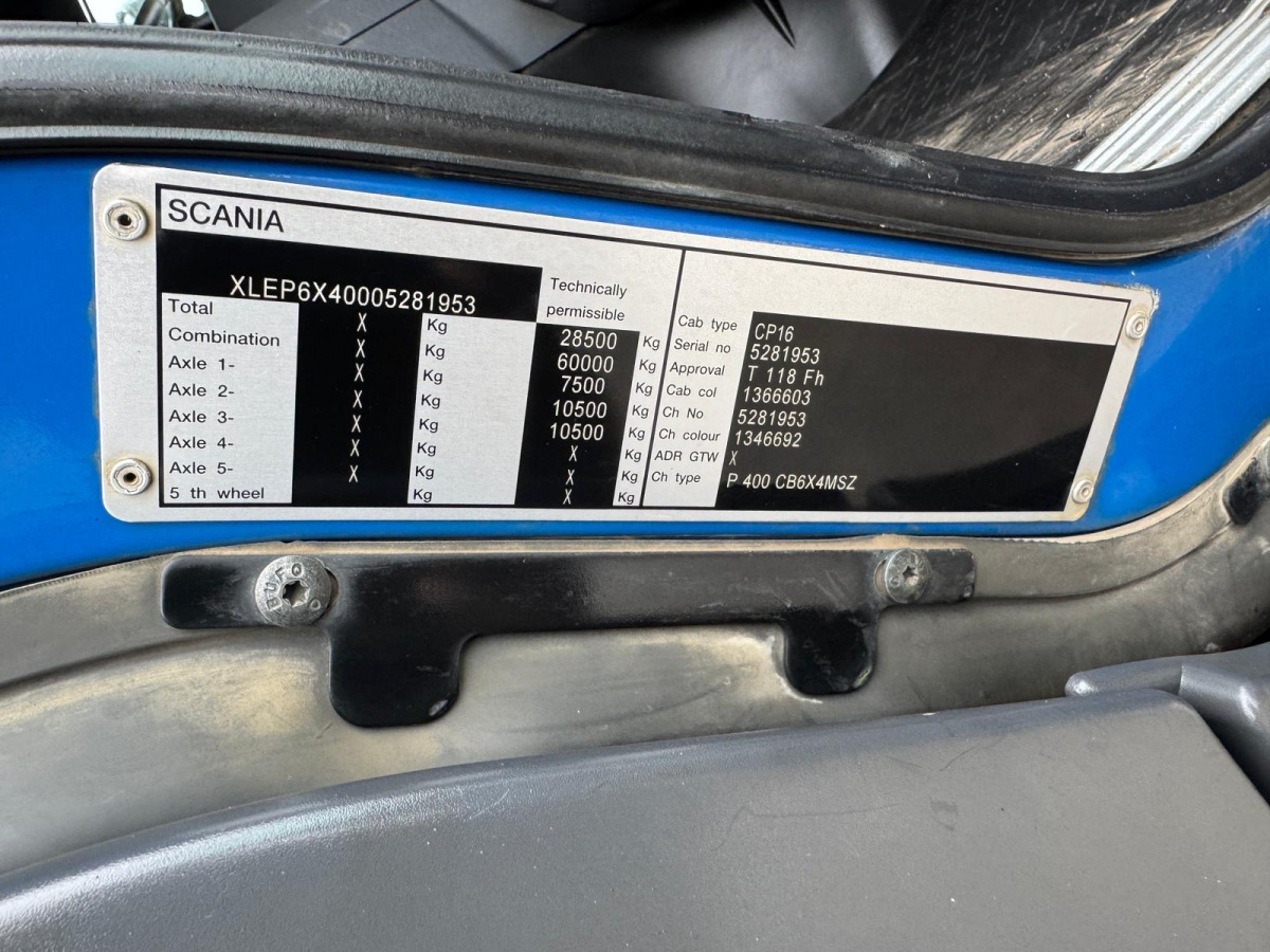Φορτηγό ανατρεπόμενο SCANIA P400 6x4 2S Kipper Bordmatik AHK: φωτογραφία 19 Φορτηγό ανατρεπόμενο SCANIA P400 6x4 2S Kipper Bordmatik AHK: φωτογραφία 19